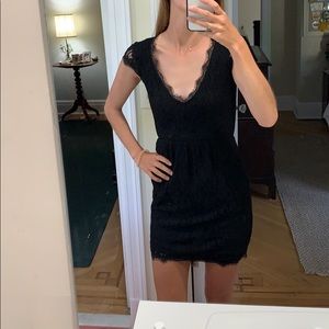 Aritzia Black Lace Dress